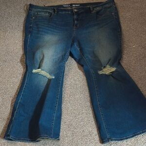 Torrid Women's Dark Blue Flare Jeans